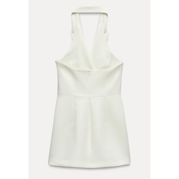 Nwt- Zara WRAP JUMPSUIT WITH TIES - Picture 4 of 6